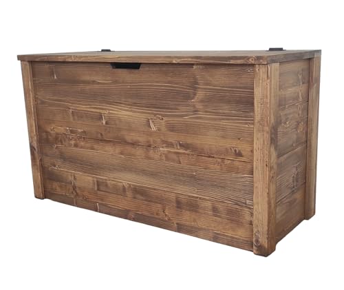 TOTAL WOOD 2012 Truhenbank banktruhe sitzbank sitztruhe truhen aus holz B x T x H ca.: 90cm x 35cm x 50 cm.