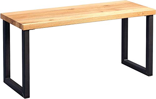 HomeTrends4You 802022 Sitzbank, Holz, wildeiche, 80 x 30 x 40 cm