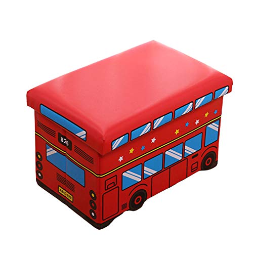 WANGCY Kleine Aufbewahrungsbox Deckel, Faltbare Spielzeugkiste Stauraum Ca. 50 L Und Deckel zum Abnehmen für Kinderzimmer 50 * 31 * 30cm Belastbar Bis 150kg